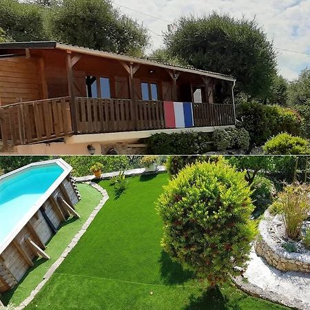 Le Chalet De La Pierreraie Cote D'Azur Piscine Terrasse Et Vue Mer Drap Екстериор снимка