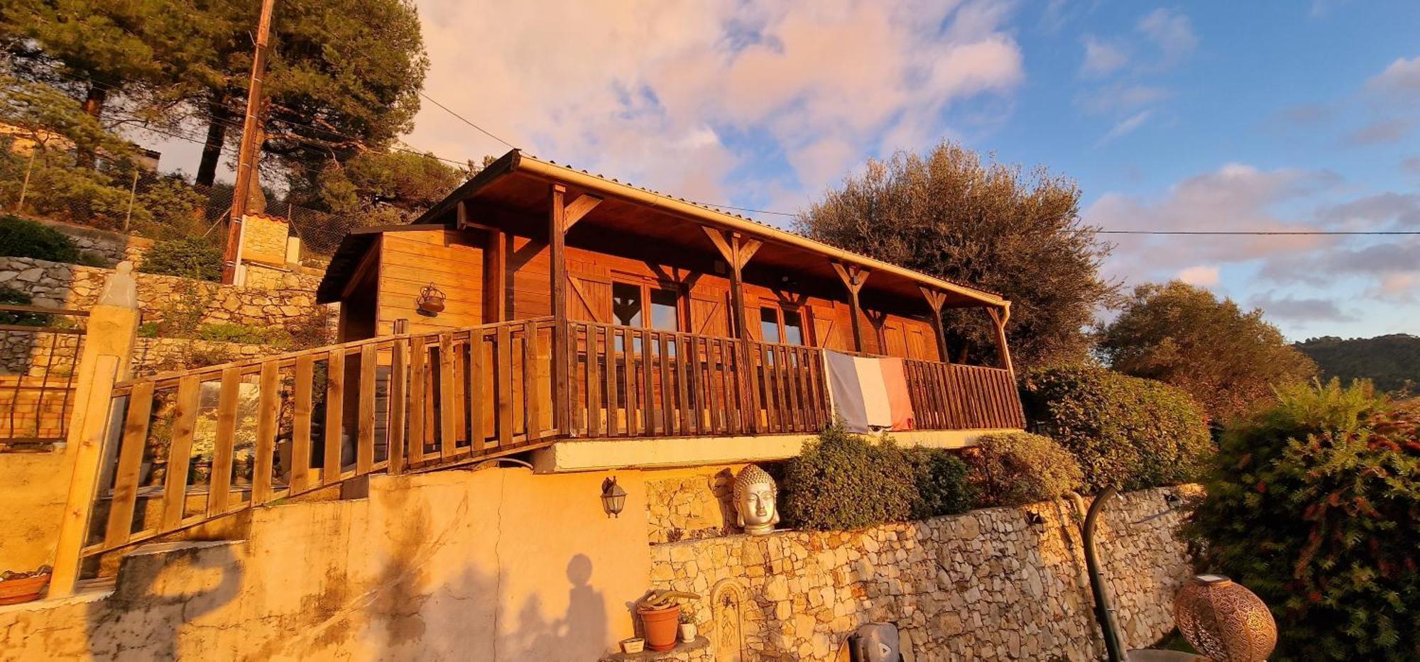 Le Chalet De La Pierreraie Cote D'Azur Piscine Terrasse Et Vue Mer Drap Екстериор снимка